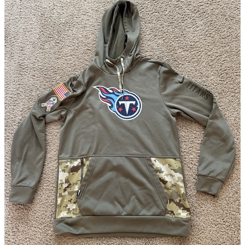 Tennessee‎ Titans Nike Hoodie Men's Size Small NFL Salute To Service Therma-fit